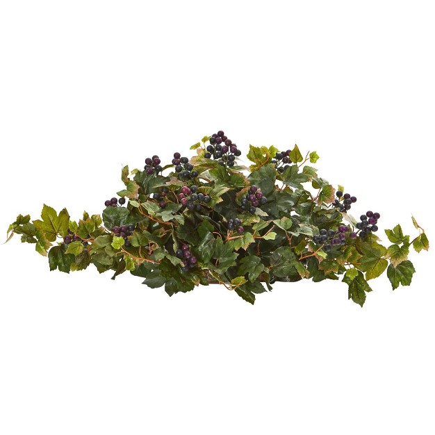 Nearly Natural 33 in Grape Leaf Artificial Ledge Plant