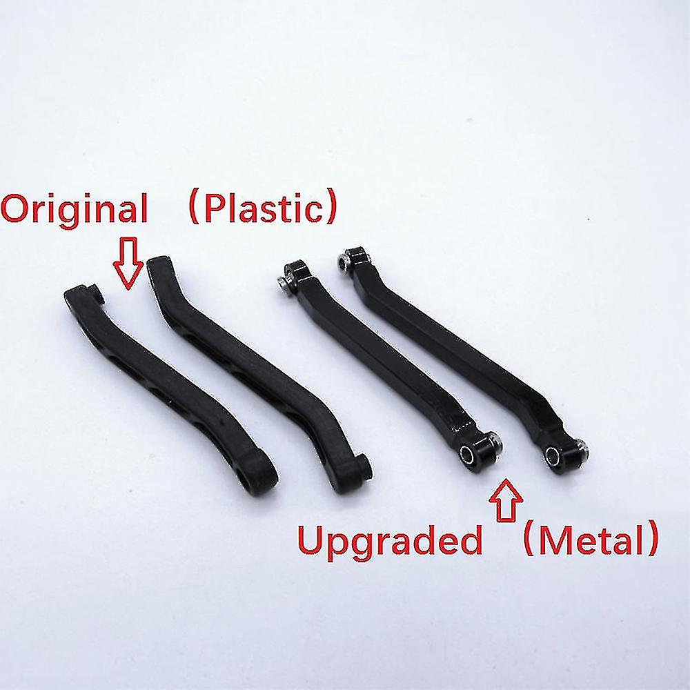 Metal Steering Link Rod Pull Rod Mount Shock Absorber Set Parts，2