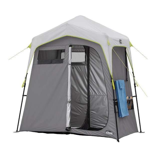 Core Equipment Instant Shower Tent Gray