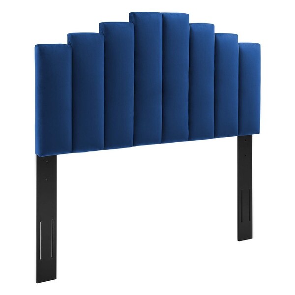 Noelle Performance Velvet Twin Headboard - - 32876284