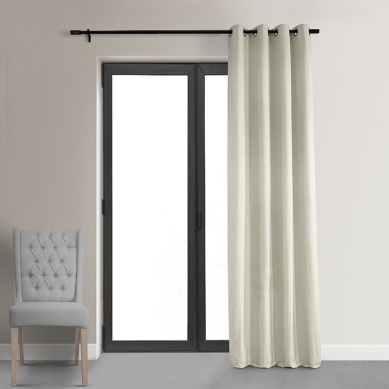 EFF Blackout 1-Panel Signature Velvet Window Curtain