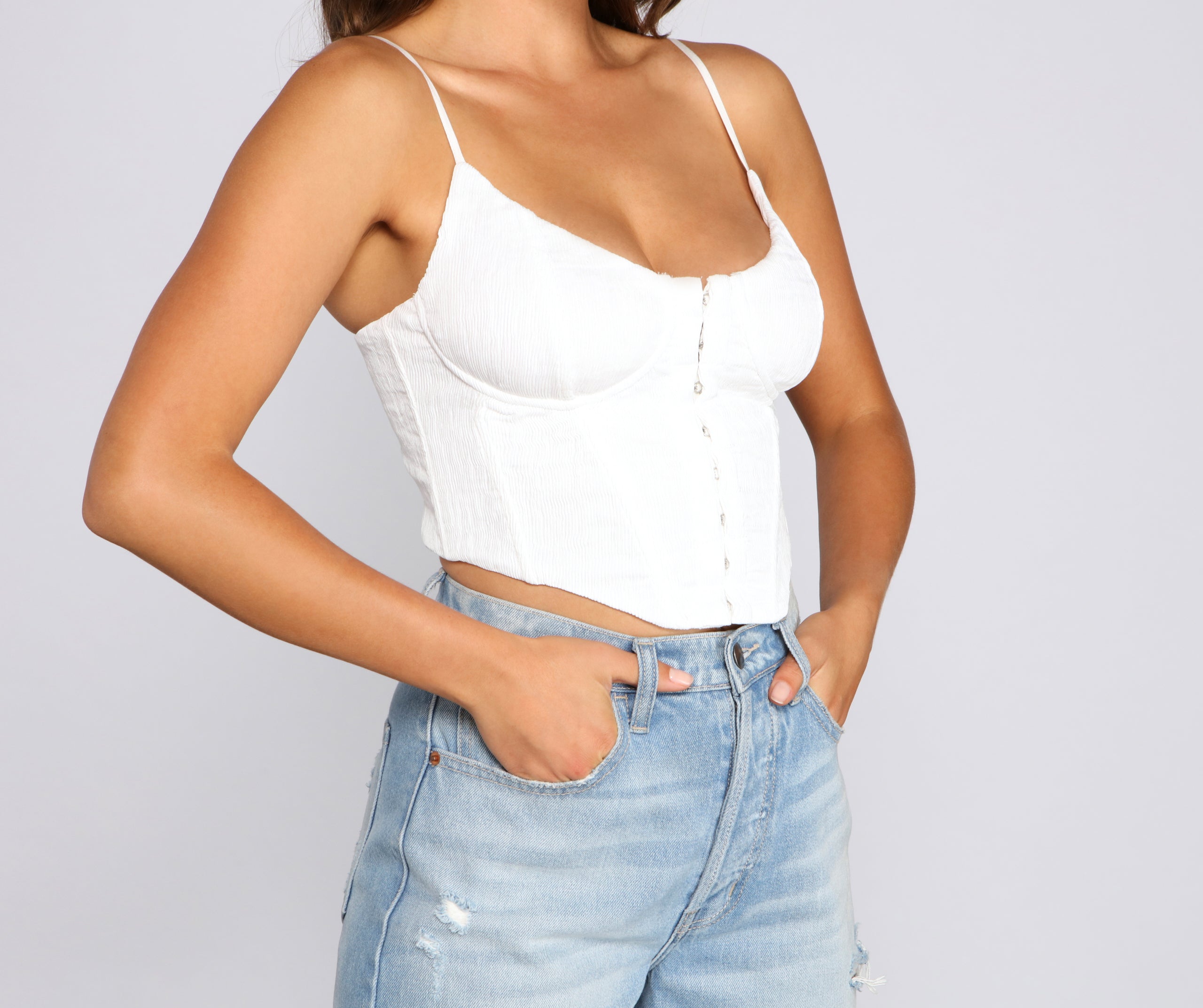 Instant Classic Corset Crop Top