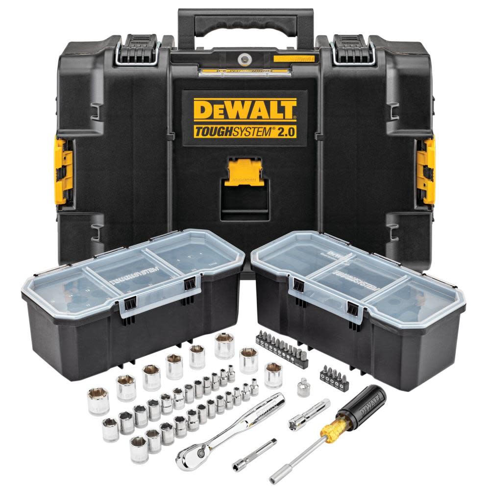 DEWALT Mechanics Tool Set with TOUGHSYSTEM 2.0 Toolbox 53pc DWMT45153 from DEWALT