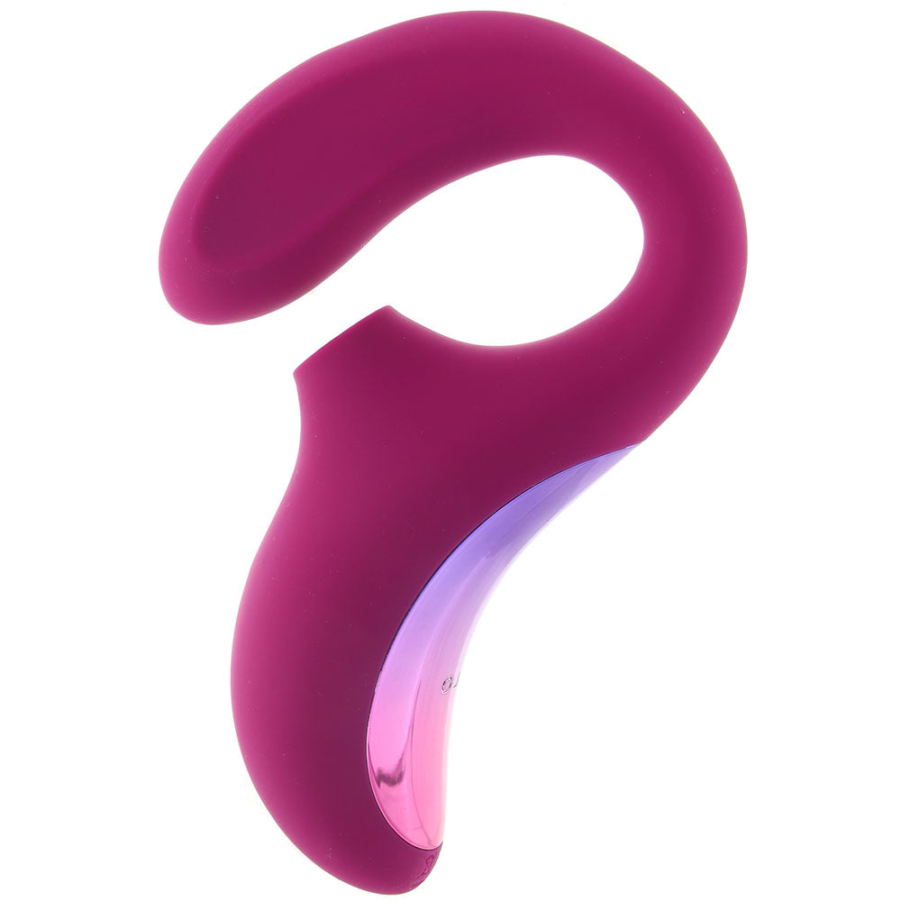 ENIGMA Dual Action Sonic Massager in Deep Rose