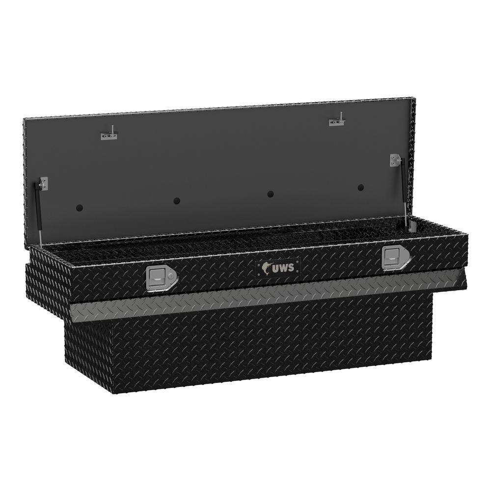 UWS 59.875 in. Gloss Black Aluminum Full Size Crossbed Truck Tool Box TBC-60-N-BLK