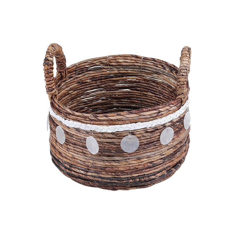 Saddle River Shell Accent Round Banana Basket 3-piece Set