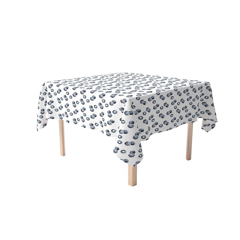 Square Tablecloth， 100% Polyester， 70x70， Blueberry Picnic