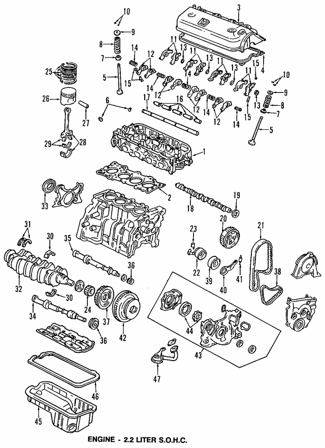 Genuine OE Honda Valve Cover Gasket - 12341-PT0-000