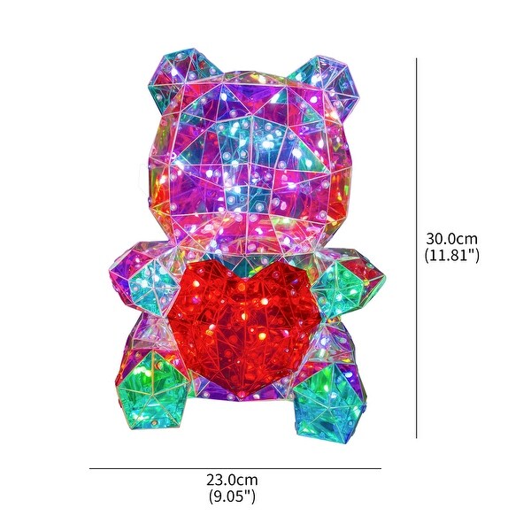 Charming PET Bear LED Lights: Delightful Glow Powered by USB