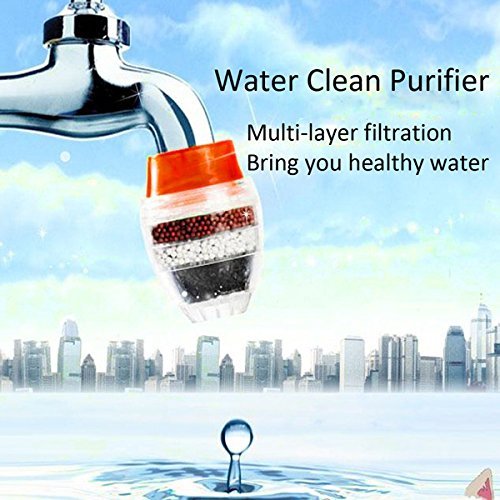 Activated Carbon Kitchen Tap Water Clean Purifier Filtration Filter Faucet (21-23mm dia)