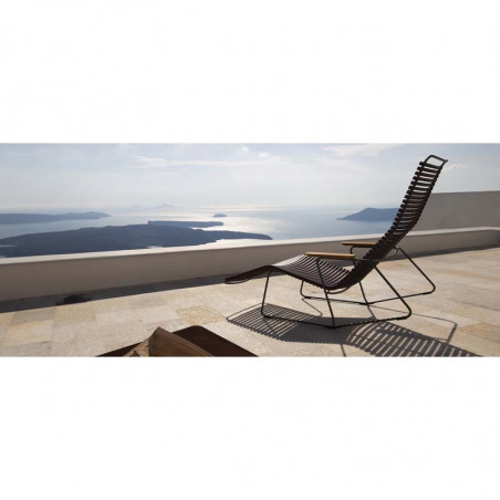 Bain de soleil design Click HOUE - Chaise longue de jardin réglable