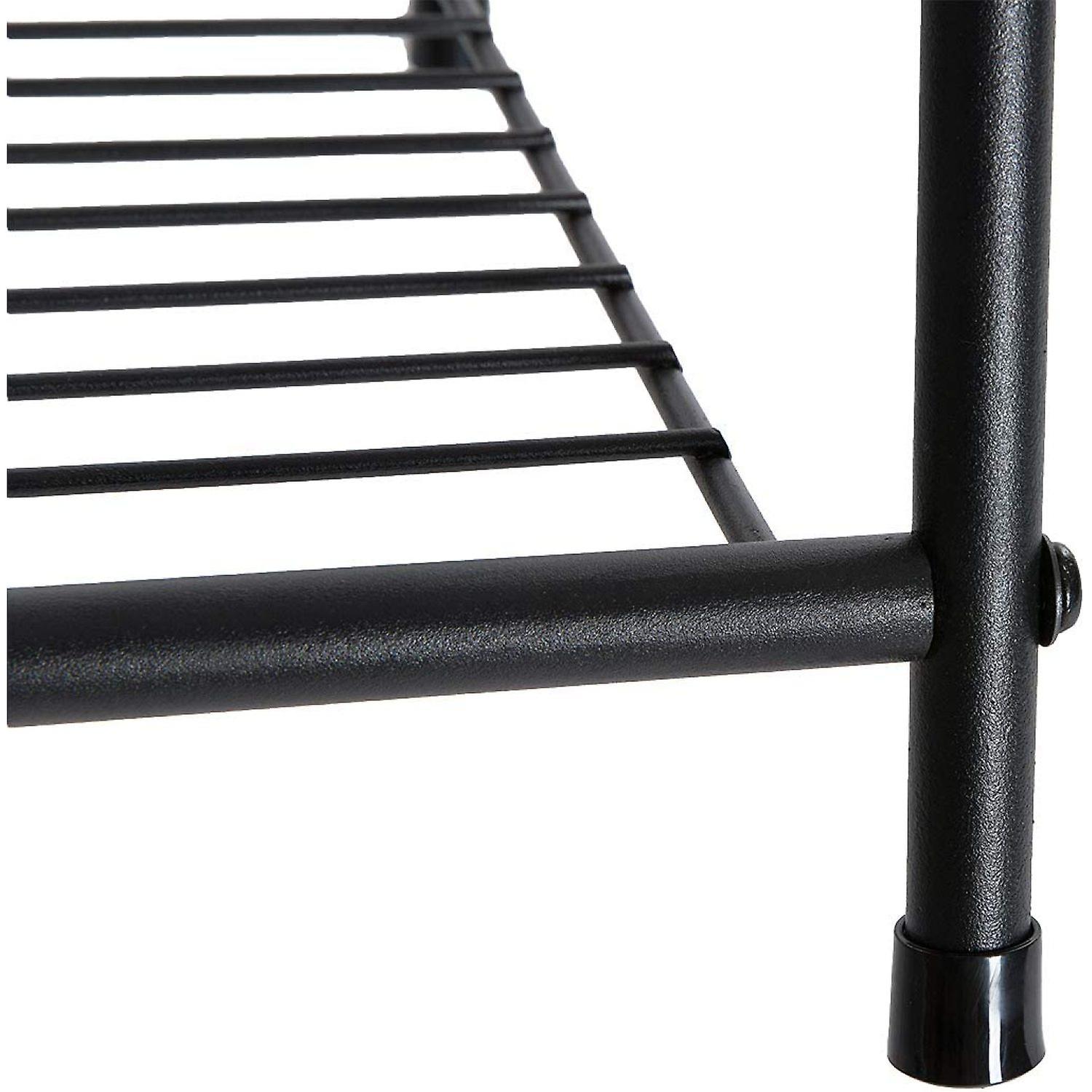 4 Tier Metal Plant Stand， Ladder-shaped Storage Rack Stand Shelf，shoe Organizer， Utility Storage For Indoor Outdoor Use， Black