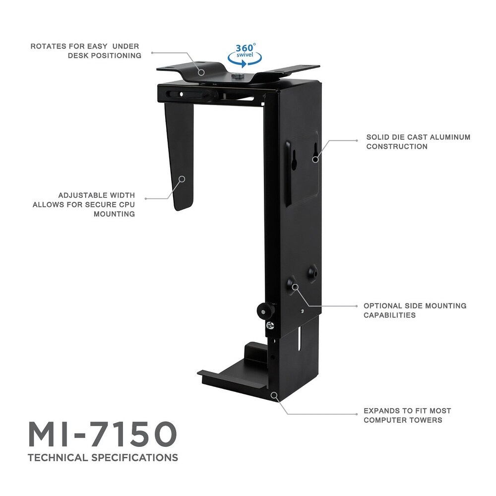 Mount It! Under Desk CPU / Computer Tower Mount
