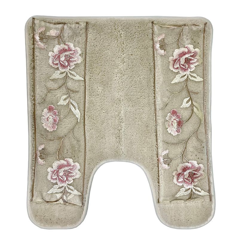 Popular Bath Dublin Rose Contour Bath Mat