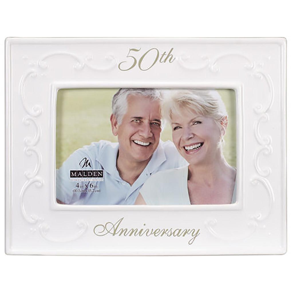 Malden  4X6 50th Anniversary Ceramic Frame