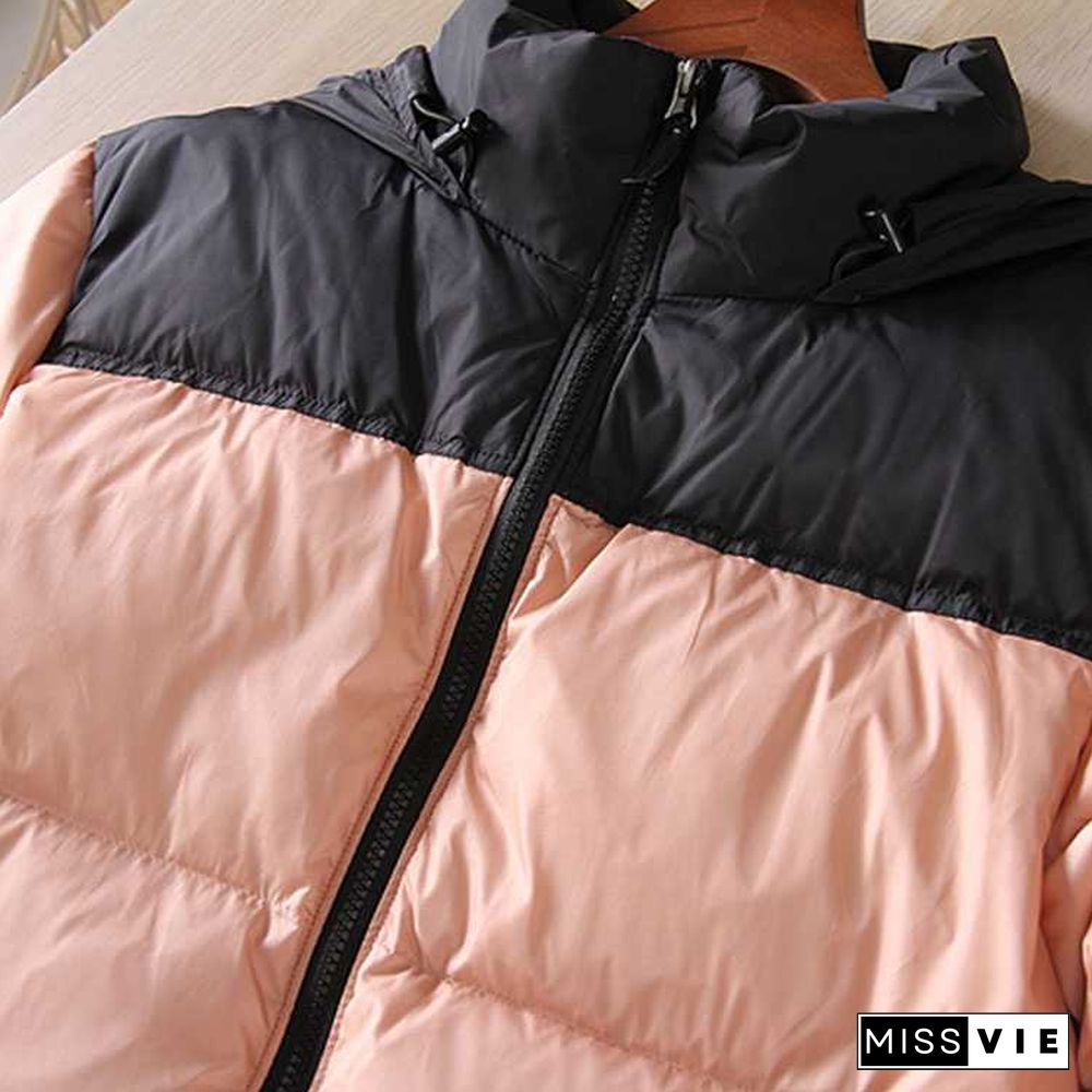 Packable Color Block Boxy Warmest Padded Down Puffer Jacket