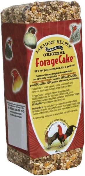 Farmers' Helper Original ForageCake Poultry Treat