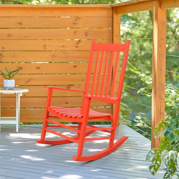 Porch and Den Steeplechase Genuine Hardwood Rocking Chair