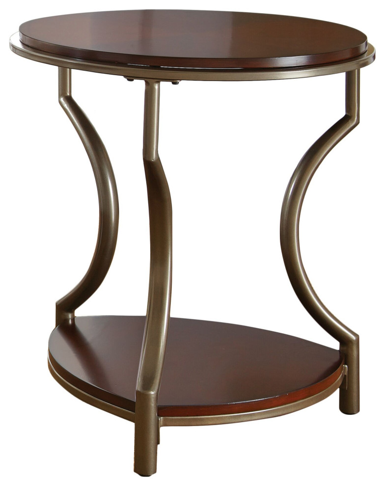 Miles Round End Table   Transitional   Side Tables And End Tables   by Steve Silver  Houzz