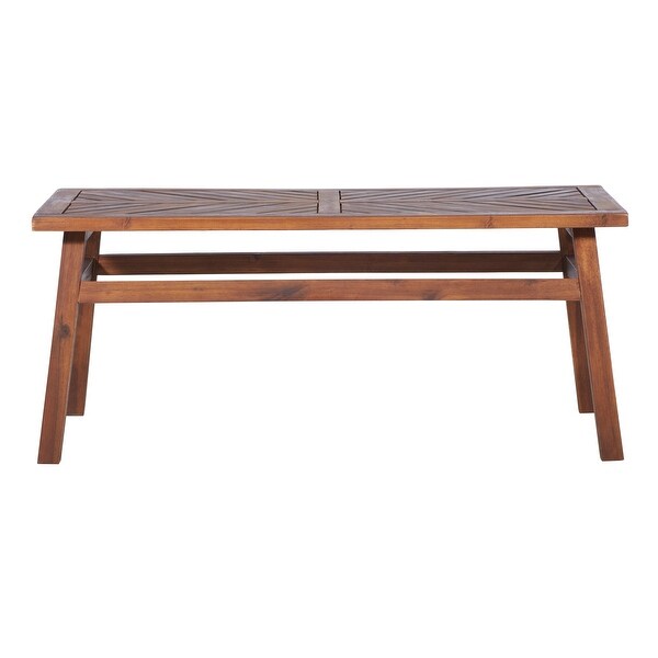 Middlebrook Elephant Point Acacia Wood Chevron Coffee Table