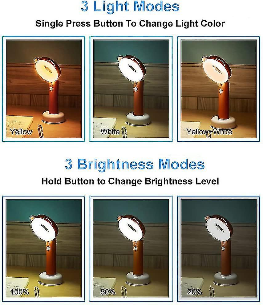 Creative Light Pet Desk Lamp Eye Protection Usb Rechargeable Warm Light