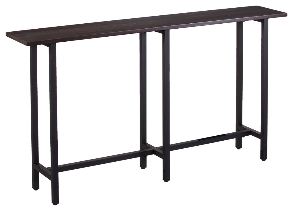 Rolling Long Narrow Console Table   Industrial   Console Tables   by SEI  Houzz