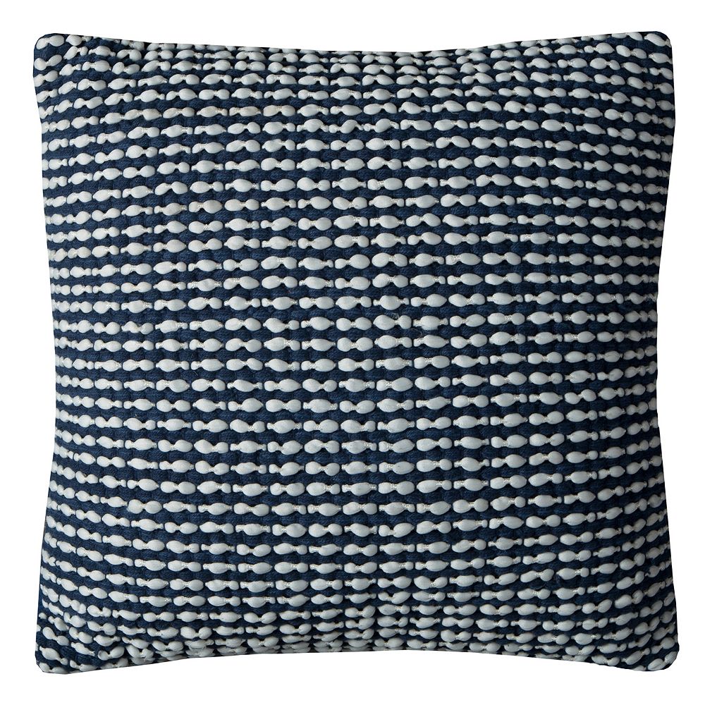 Rizzy Home Textured Stripe Woven Throw Pillow