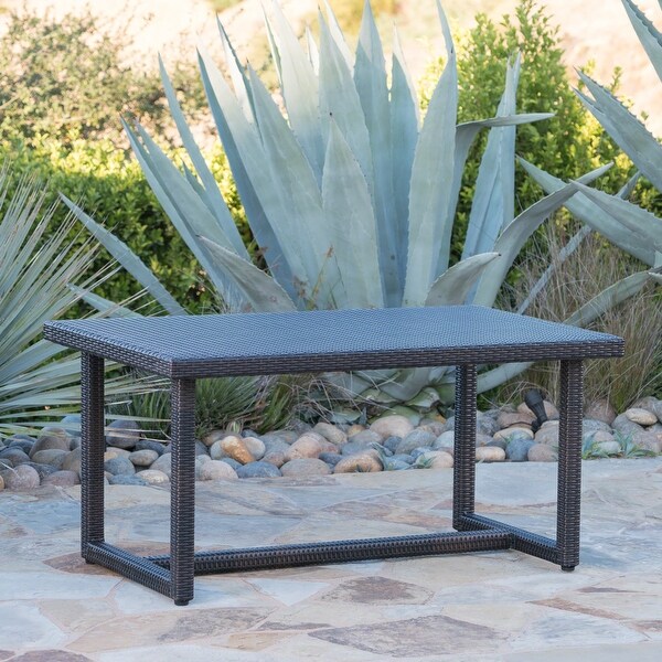 Outdoor Wicker Dining Table Durable Construction