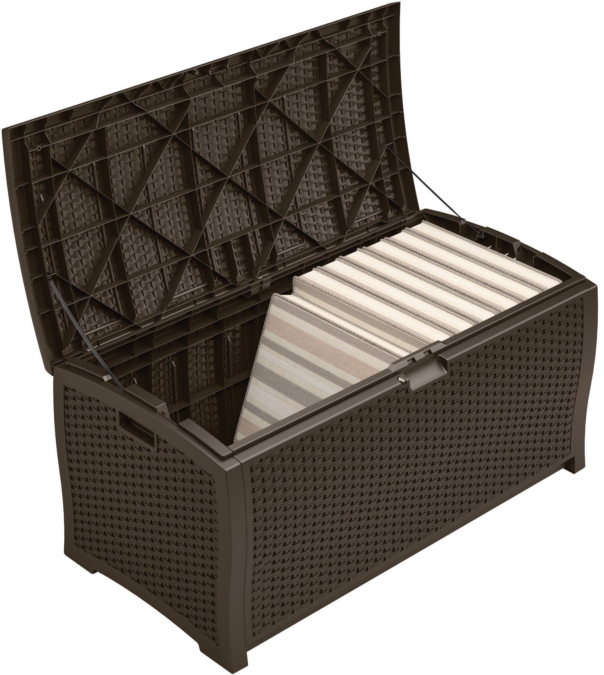 Suncast Resin 99-Gallon Deck Box - Mocha Brown - DBW9200