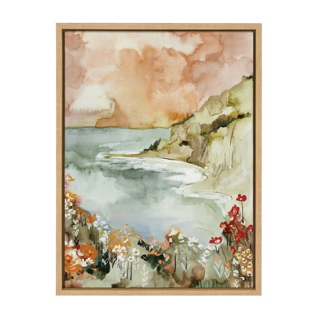 X 24 quot Sylvie Landscape 04 Framed Canvas By Annie Quigley Natural Kate amp Laurel All Things Decor