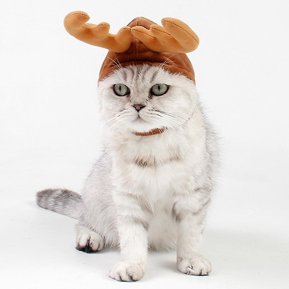 2 Pieces Cat Hats Cat Costumes Soft Cap Adjustable Accessories Breathable Head Wear For Cat