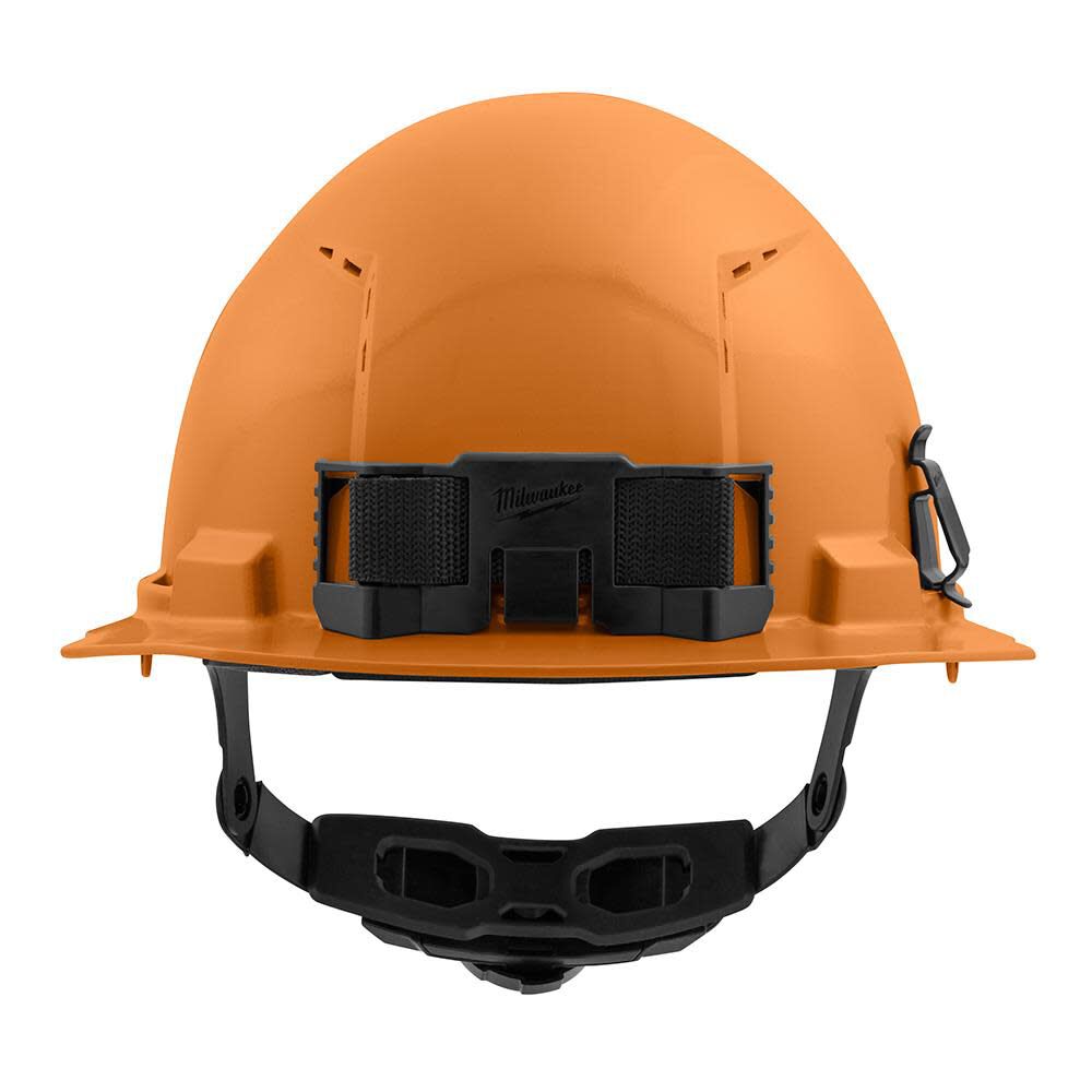 Milwaukee Orange Front Brim Vented Hard Hat with 6pt Ratcheting Suspension Type 1 Class C 48-73-1232 from Milwaukee