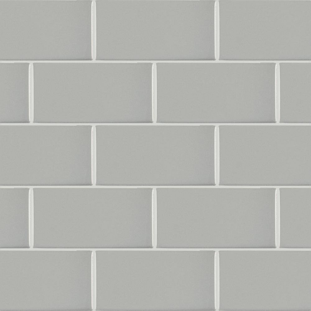 Daltile Restore 3 in. x 6 in. Glazed Ceramic Ash Gray Subway Tile (12.5 sq. ft.  case) X11436MOD1P2