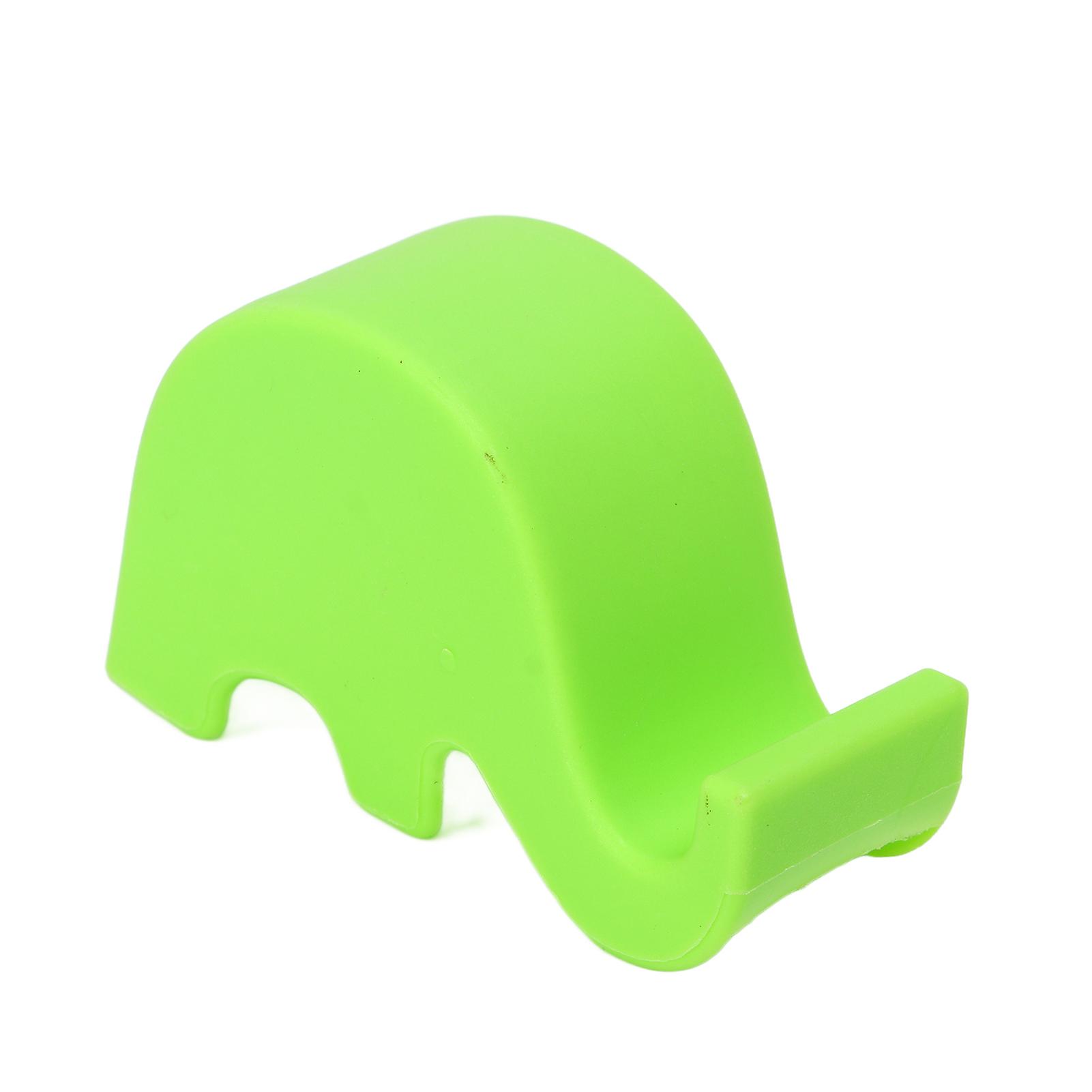 Cute Elephant Cell Phone Stand Plastic Phone Holder For Desk Home Office Birthday Giftgreen