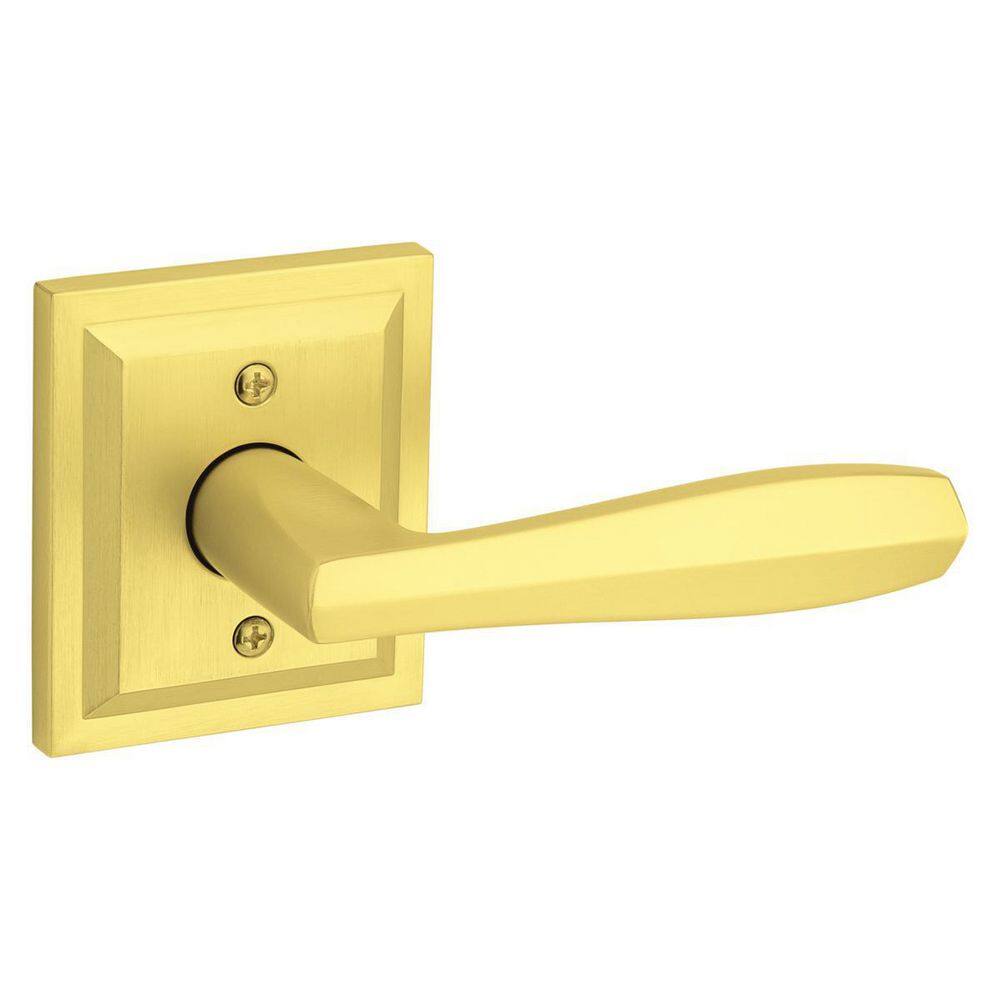 Baldwin Torrey Satin Brass Low Profile Rose Half-Dummy Door Lever 351TOLSLBUS4CP