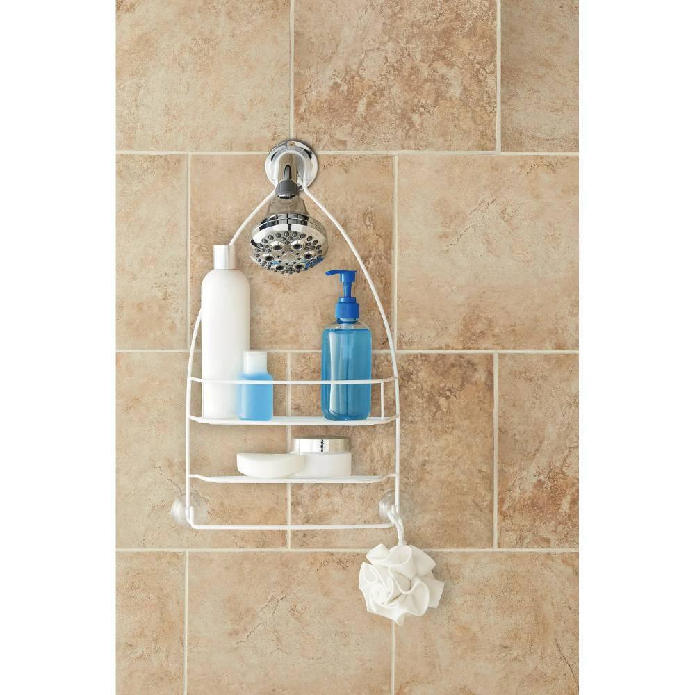 Dyiom Over-the- Shower Caddy with 1 Shelf in White 109211512