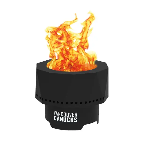 Blue Sky Vancouver Canucks Ridge Smokeless Fire Pit