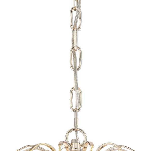 Wide French Crystal 6 light Fixture For Dining Room House Kitchen Island Entryway Bedroom