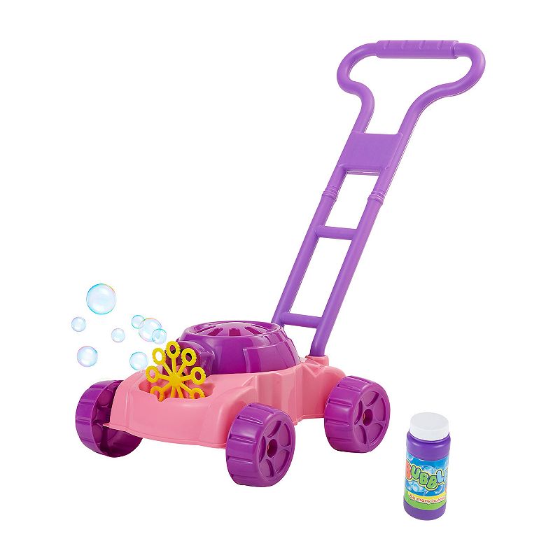 Hey! Play! Bubble Lawn Mower Push Toy Lawn Mower with Bubbles Included