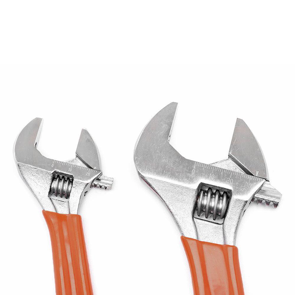 6 and 10 Adjustable Cushion Grip Wrench 2 Piece Set