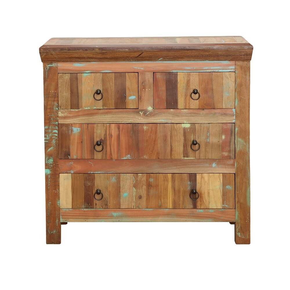 Coaster Furniture Harper 4 drawer Accent Cabinet Reclaimed Wood   36.00'' x 16.00'' x 35.00''