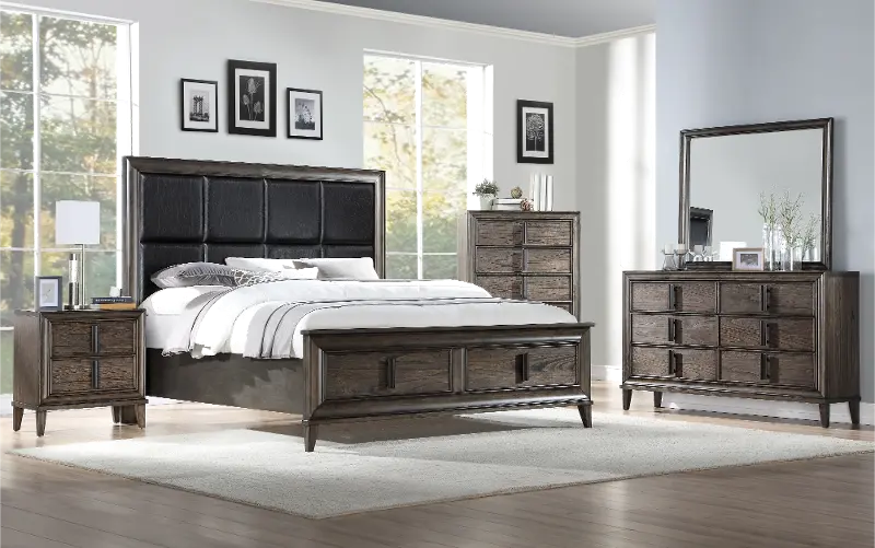 Stormont Brown 4 Piece King Bedroom Set