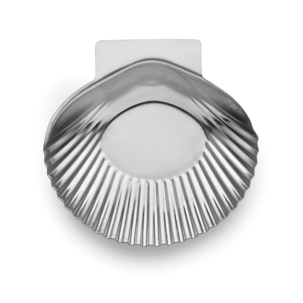 12pk Grillable Stainless Steel Clam Shells Outset