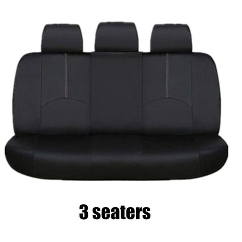 9pcs Car Seat Cover PU Leather Accessories Protector， Universal Full Set 5-Sits Waterproof For Sedan SUV Truck