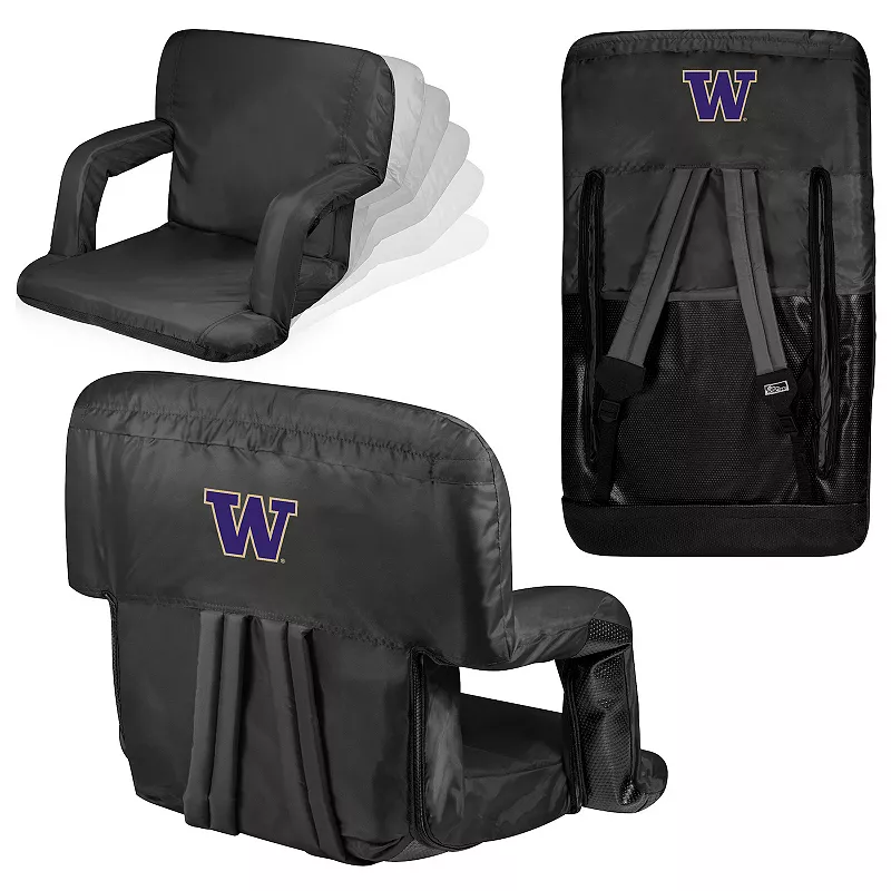 Picnic Time Washington Huskies Ventura Reclining Stadium Seat