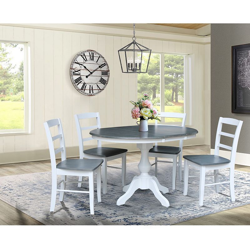 International Concepts Extension Dining Table and Chair 5-piece Set