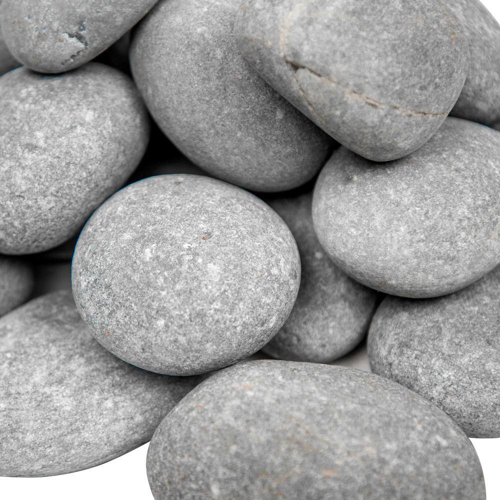 MSI Nile Gray Pebbles 0.5 cu. ft. per Bag (1 in. to 2.5 in.) Bagged Landscape Rock QNILGRY6NAT40