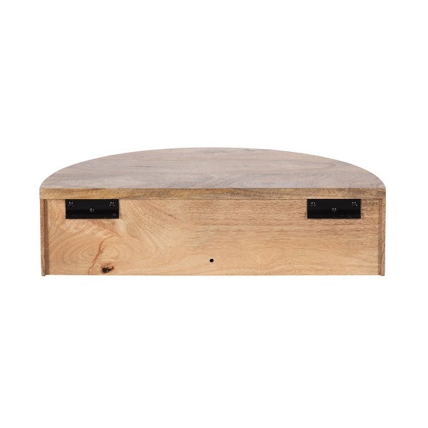 Kate and Laurel Reid Floating Wood Side Table - 20x11x6