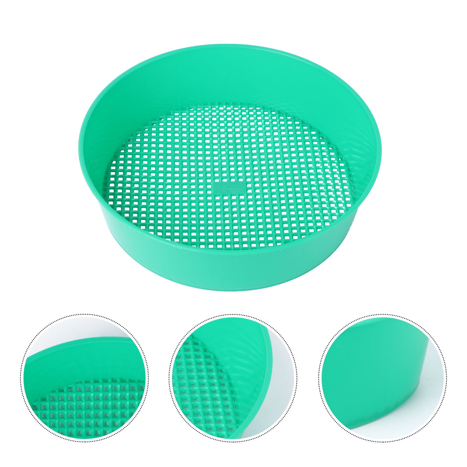 HEMOTON Garden Sieve Plastic Riddle For Compost Soil Stone Mesh Gardening Seedling Tool