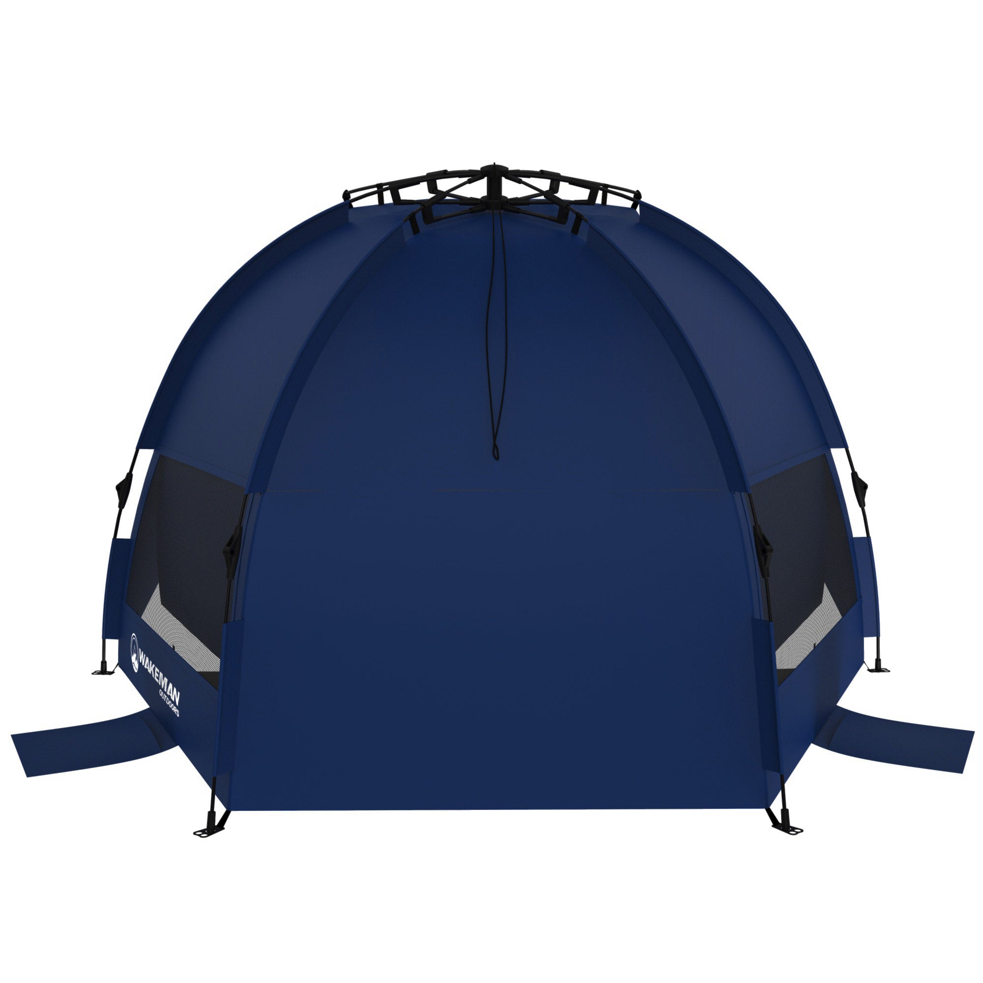 Pop Up Beach Tent- Water and Wind Resistant， with Carry Bag By Wakeman Outdoors (Blue)